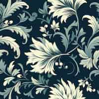 Free photo floral seamless pattern design