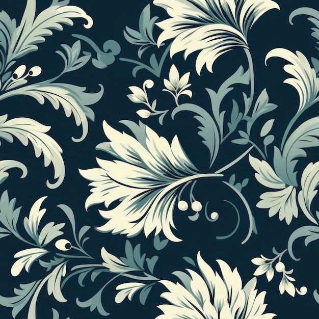 Free Photo floral seamless pattern design