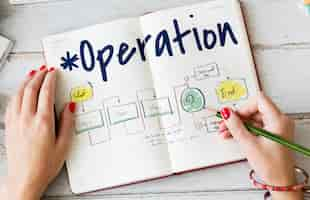 Free photo flowchart information methodology operation icon