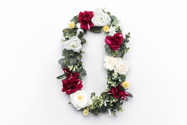 Free Photo flower letter o floral monogram free photo