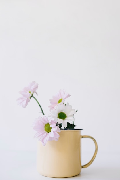 Free photo flowers in mug