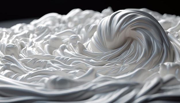 Free photo flowing twisted wave patterns show futuristic beauty generated by ai