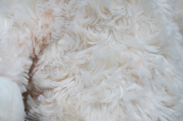 Free Photo fluffy toy texture close up