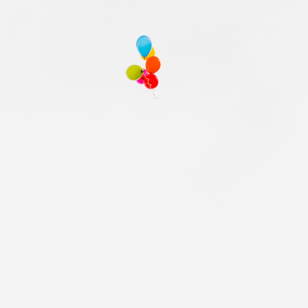 Free Photo flying colorful balloons