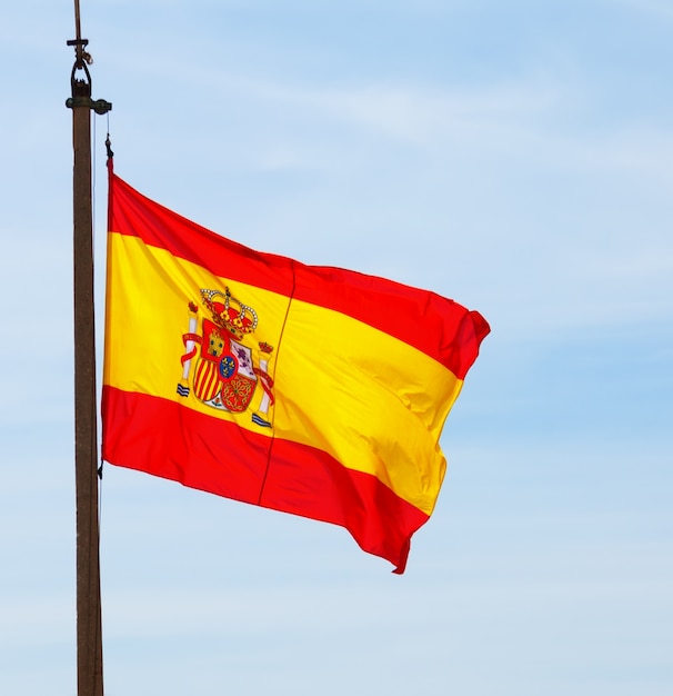 Free Photo flying spain flag