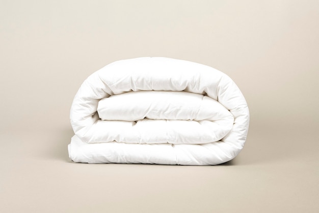 Folded down duvet bedding