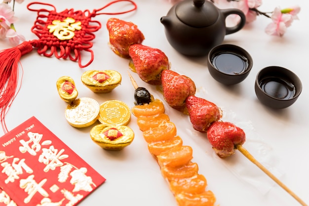 Free Photo food for chinese new year