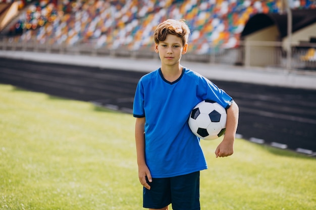 Football player playing on the field