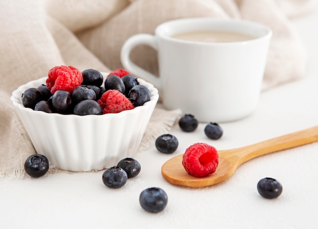 Forest fruit for pie and coffee