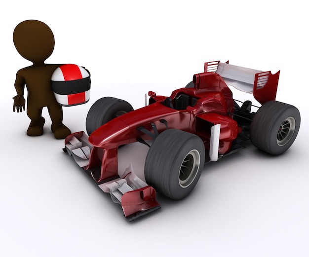 Free Photo formula one car and driver