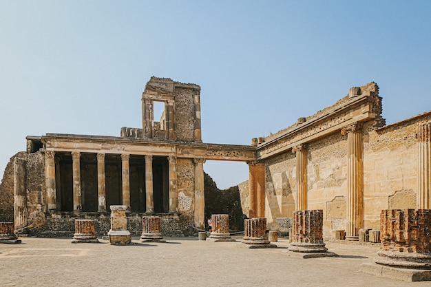 Free Photo forum at the archaeological ruins of pompeii and herculaneum