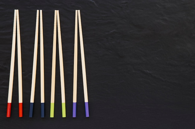 Four pairs of chopsticks