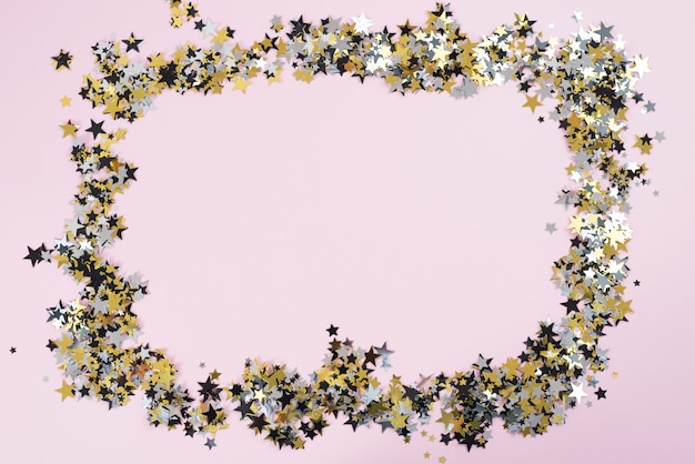 Free Photo frame made from small spangles 