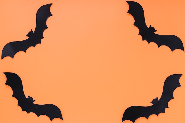 Frame made of paper bats 