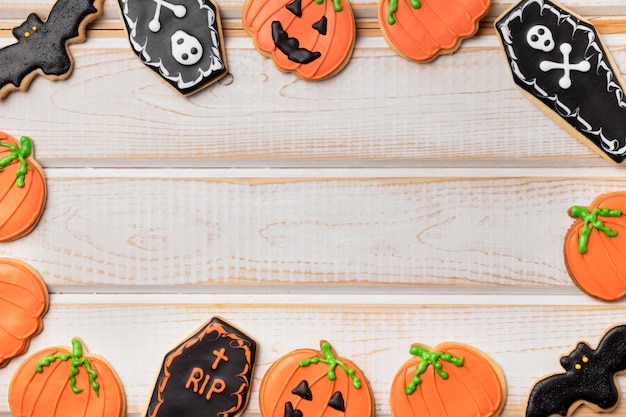 Free Photo frame treats with halloween theme