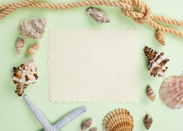 Free photo frame with nautical rope