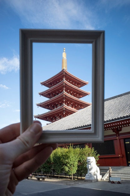 Framing landscape while traveling