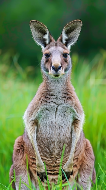 Free Photo free kangaroo in the wild