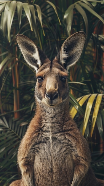 Free Photo free kangaroo in the wild