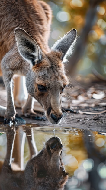 Free photo free kangaroo in the wild