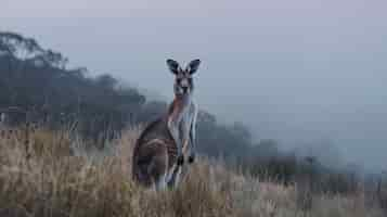 Free photo free kangaroo in the wild