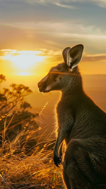 Free Photo free kangaroo in the wild