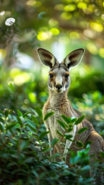 Free Photo free kangaroo in the wild