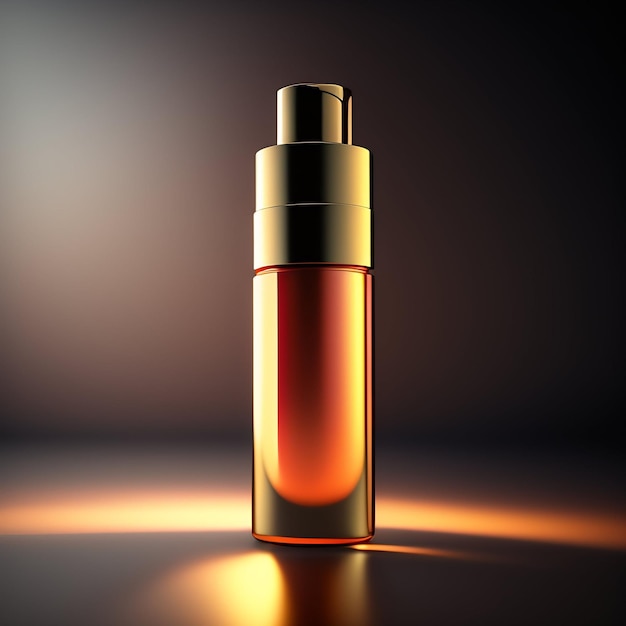 Free photo beauty product bottle mockup image with background