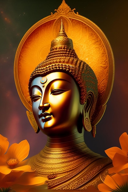 Free Photo free photo gautum buddha vesak purnima statue symbol of peace background