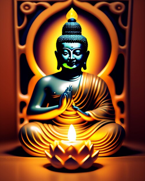 Free Photo free photo gautum buddha vesak purnima statue symbol of peace background