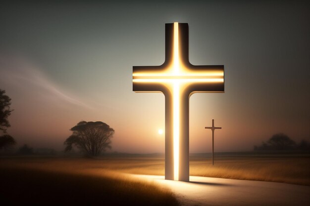 Free photo good friday background with jesus christ and cross