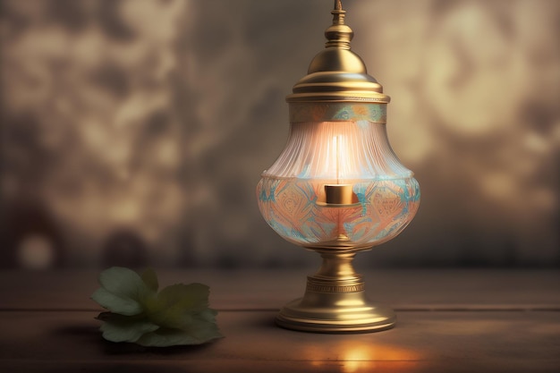 Free photo free photo ramadan kareem eid mubarak old fashioned royal elegant lamp with mosque