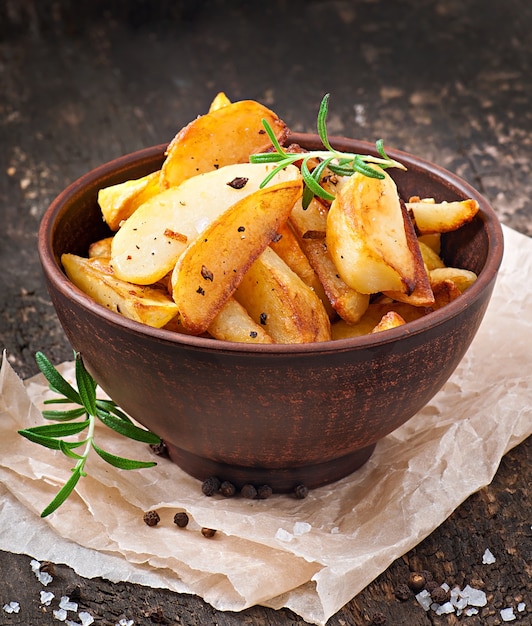 French fries potato wedges