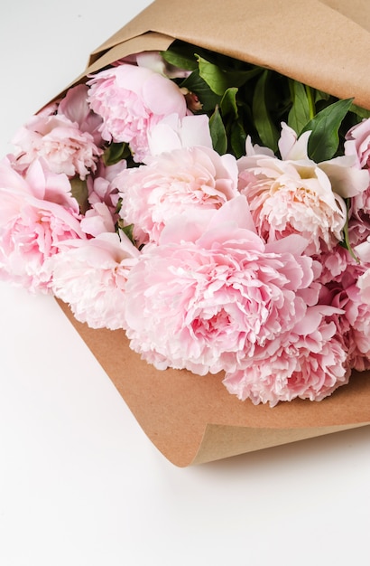 Free Photo fresh beautiful peony flowers