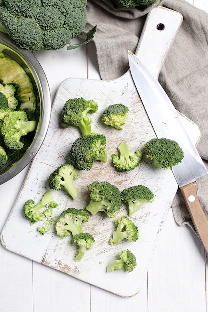 Fresh broccoli vegetables