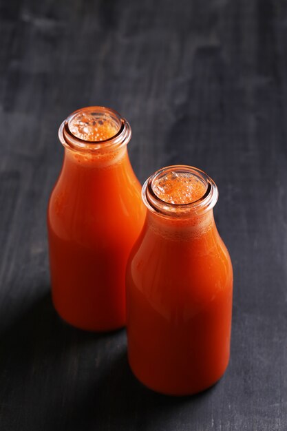 Fresh carrot juice