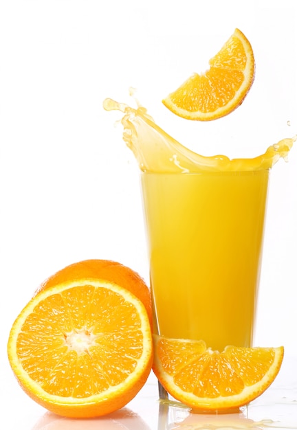 Free photo fresh and cold orange juice