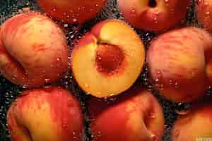 Free photo fresh fruit peaches photography