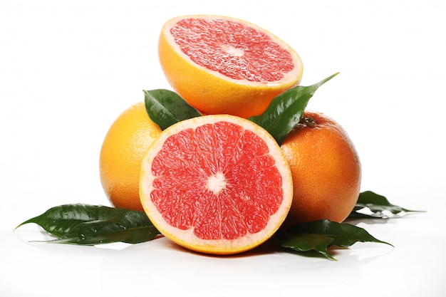 Fresh grapefruits