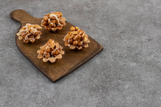 of fresh homemade peanut cookies.