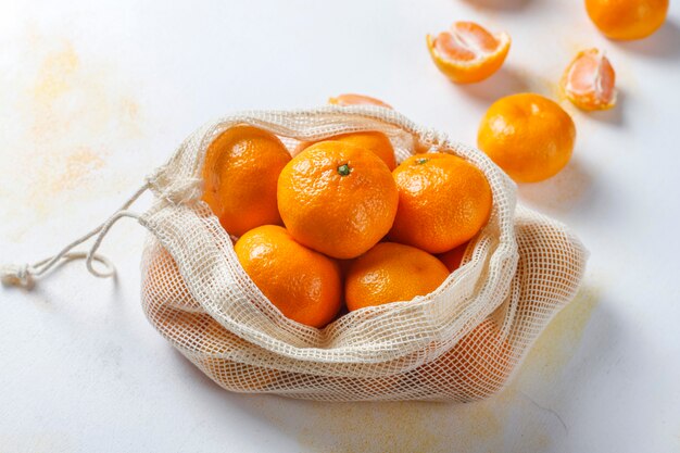 Fresh juicy clementine mandarins.