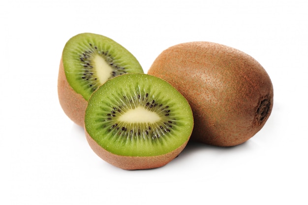 Free photo fresh kiwi fruit isolated