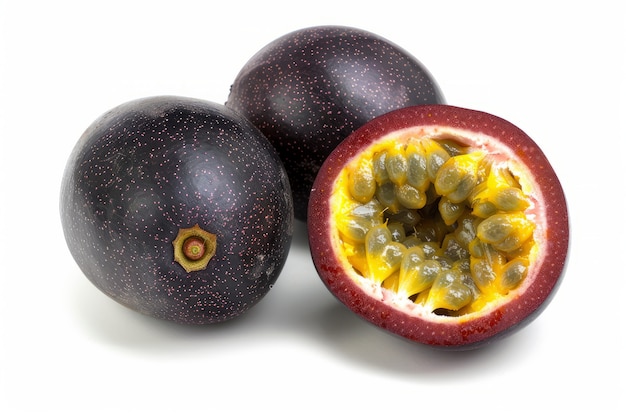 Free photo fresh maracuja fruit also known as passion fruit