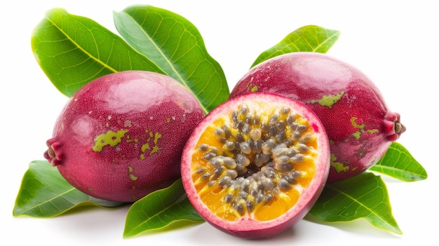 Free photo fresh maracuja fruit also known as passion fruit