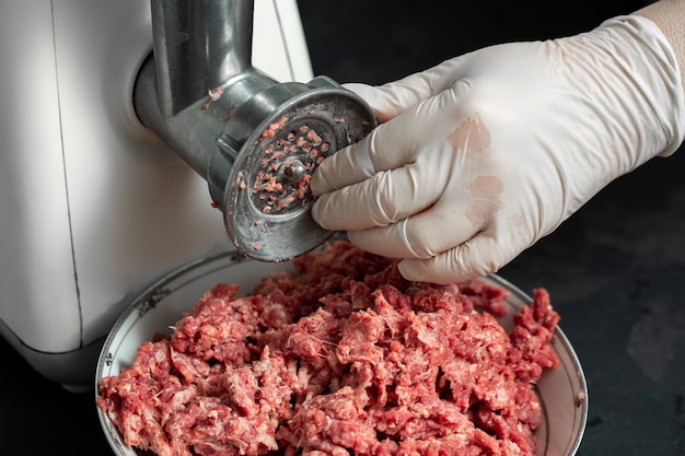 Fresh meat raw minced ground meat