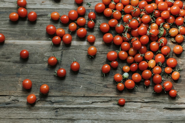 Fresh organic red cherry tomatoes