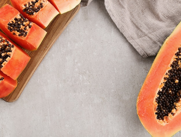 Free Photo fresh papaya fruit