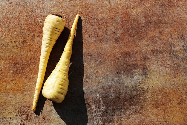 Fresh parsnips