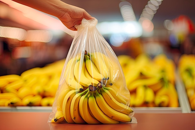 Fresh raw bananas arrangement