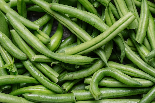 fresh raw green beans